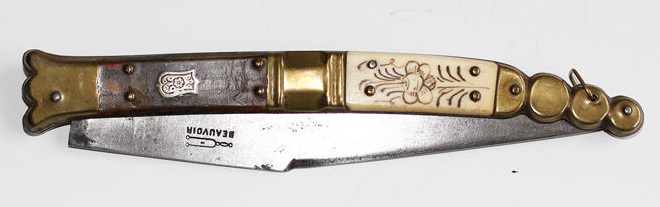 19th century, Thiers, France, cutler signature Beauvoir. Blade length 17 cm, total length 36 cm.jpg